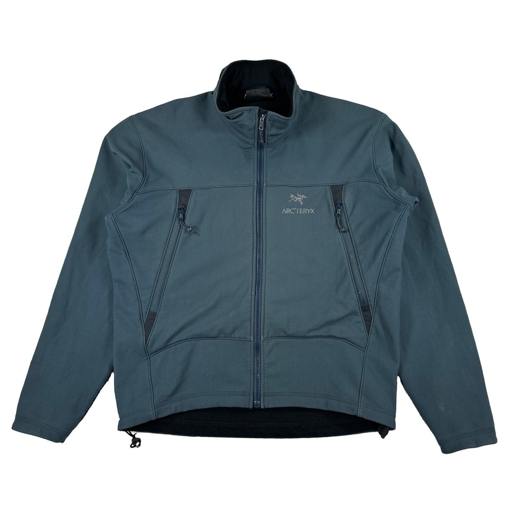 Vintage ARC'TERYX Gamma SV Soft Shell Jacket Men's Large Blue Gray Fleece Lined